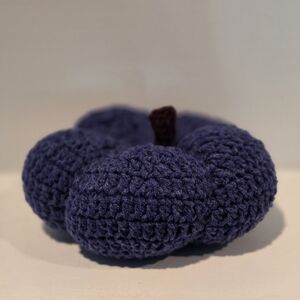 Crochet Denim Large Pumpkin